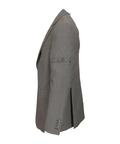 Thom Browne Single-breasted Suit Jacket In Gray