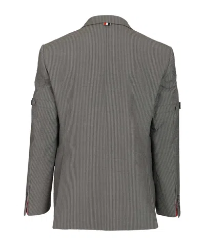 Thom Browne Single-breasted Suit Jacket In Gray