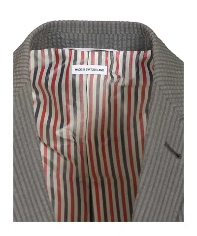 Thom Browne Single-breasted Suit Jacket In Gray