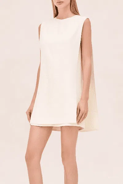 Alexis Mackenzie Dress With Removable Fringe In White