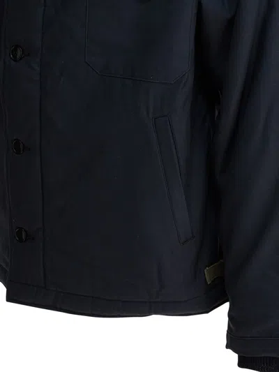 Buzz Rickson's Button Fastening Patch Pocket Jacket In Blue