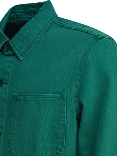 Alex Mill Work Overshirt Jacket In Green