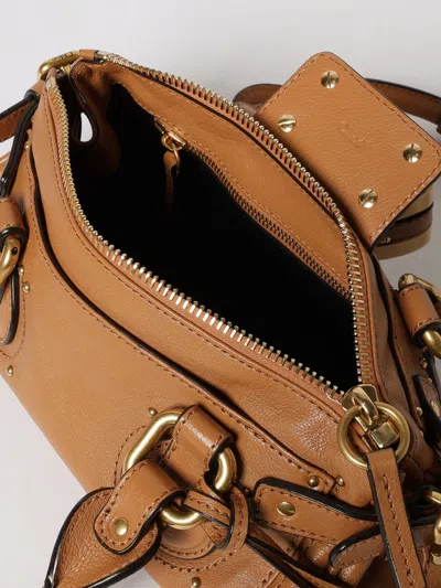 Chloé Paddington Brown Handbag With Two Top Handles And Padlock On The Front In Leather Woman In Brown