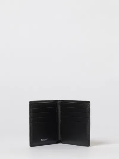 Burberry Check-pattern Bi-fold Wallet In Brown