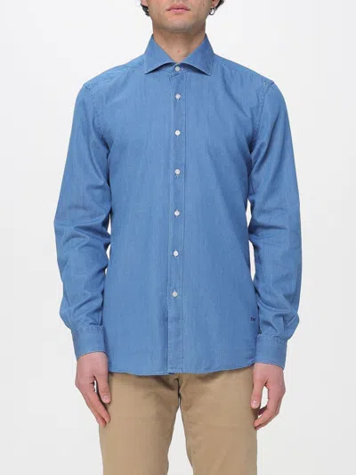 Fay Denim Shirt In Blue