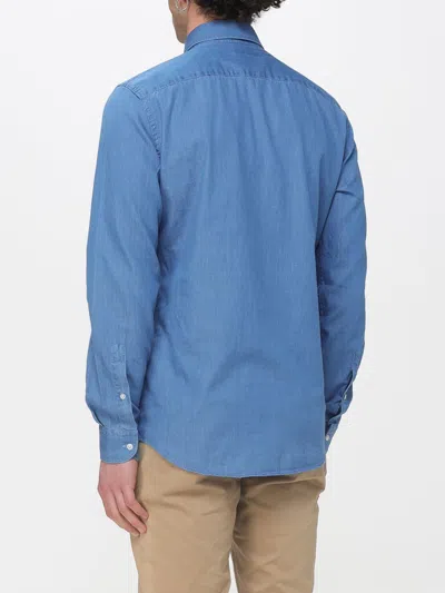 Fay Denim Shirt In Blue
