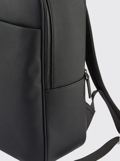 Armani Exchange Logo-embossed Backpack In Black