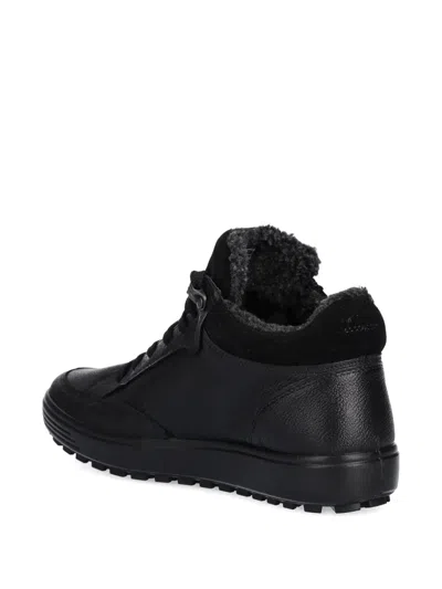 Ecco Soft 7 Warm-lined Gore-tex Chukka In Black