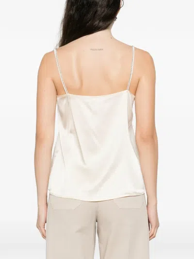 Panicale Embellished Spaghetti-strap Tank Top In Pink