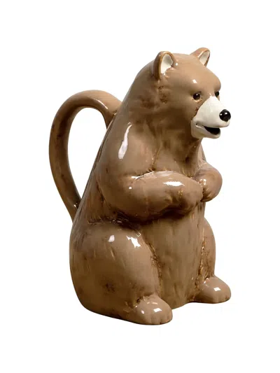 Cu I Seeyou Ceramic Bear Pitcher In Brown