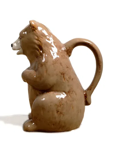 Cu I Seeyou Ceramic Bear Pitcher In Brown