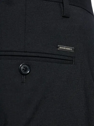 Dsquared2 Tailored Wool Pants In Blue