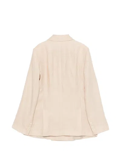Eleventy Double-breasted Blazer In Pink