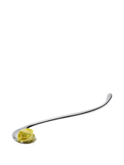 Alessi Curved Pasta Spoon In Silver
