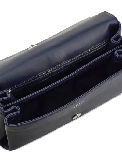 Ferragamo Front-flap Shoulder Bag In Blue