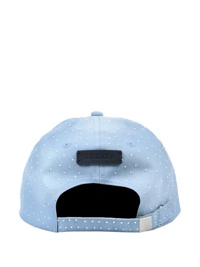 Breath Embellishment Baseball Cap In Blue