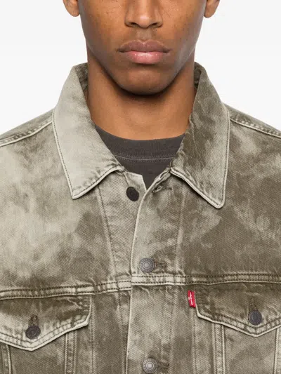 Levi's Logo-patch Jacket In Green