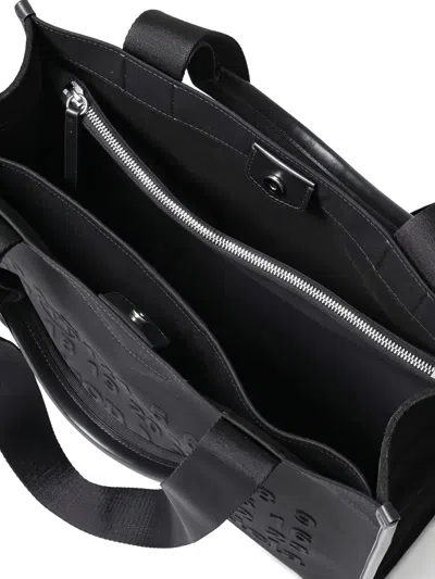 Maison Margiela Rectangular Shopping Bag Top Handles In Black