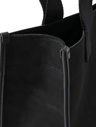 Maison Margiela Rectangular Shopping Bag Top Handles In Black