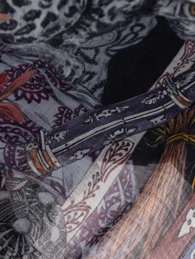 Etro Graphic-pattern Scarves In Multi