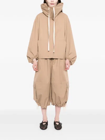 Co Collection Rolled-collar Jacket In Neutral