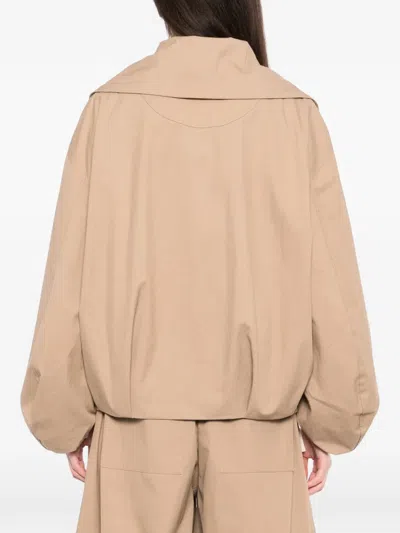 Co Collection Rolled-collar Jacket In Neutral