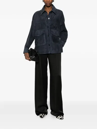 Arma Button-up Jacket In Blue