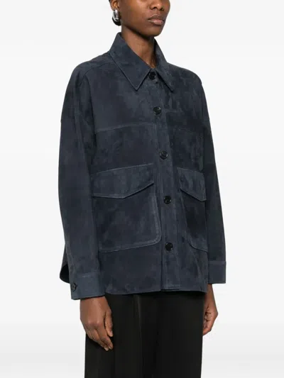 Arma Button-up Jacket In Blue