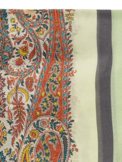 Etro Paisley-pattern Scarves In Multi