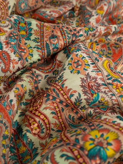 Etro Paisley-pattern Scarves In Multi