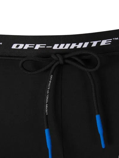 Off-white Drawstring Fastening Leggings In Black