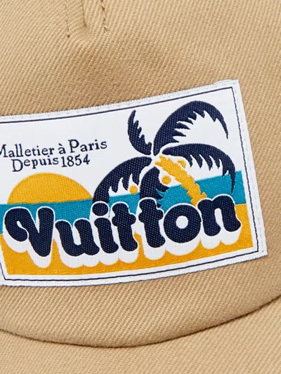 Pre-owned Louis Vuitton Palm Tree-patch Baseball Cap In Neutral