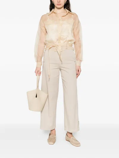 Panicale Buttoned Jeans In Neutral