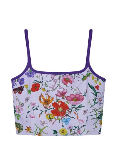 Gucci Patterned Camisole In Purple