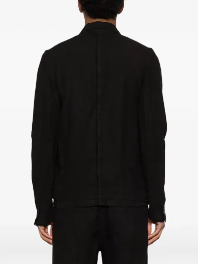 Thom Krom Button-front Blazer In Black