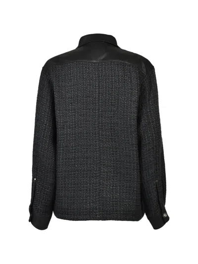 Breath Pocket Panel Shirt In Black
