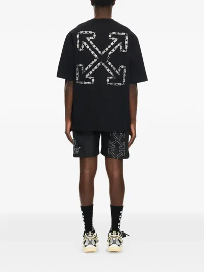 Off-white Men Black 3d Arrow Spray T-shirt, S Luxury T-shirts For Men Darveys
