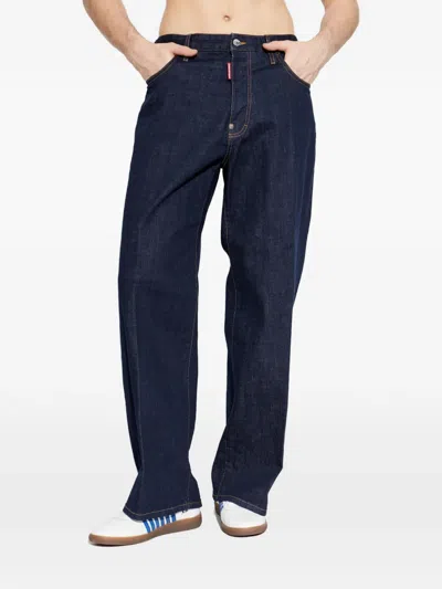 Dsquared2 Dsquared Men Straight Leg Jeans In Blue