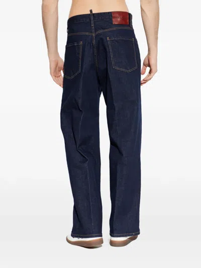Dsquared2 Dsquared Men Straight Leg Jeans In Blue