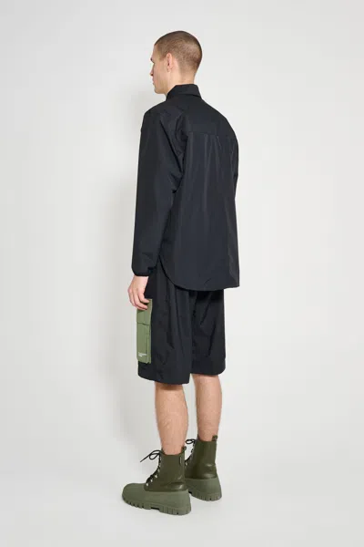 Stutterheim Humlan Overshirt In Black