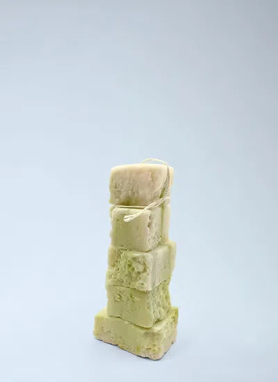 Malte Van Der Meyden Layered Stack Candle In Green