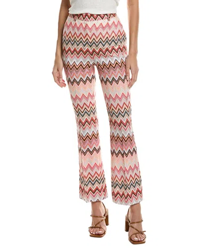 Missoni Chevron-pattern Trousers In Pink