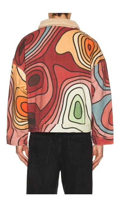 Ryoko Rain Reversible 70s Work Jacket In Multi