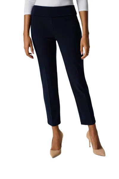 Joseph Ribkoff Textured Jacquard Cropped Pants In Midnight Blue | ModeSens