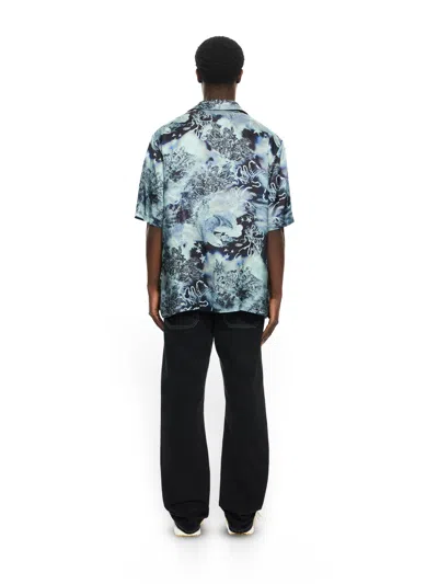 Off-white Multicolor Viscose Pattern Shirt In Blue