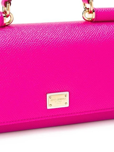 Shop Dolce & Gabbana Mini Von Wallet Crossbody Bag In Pink