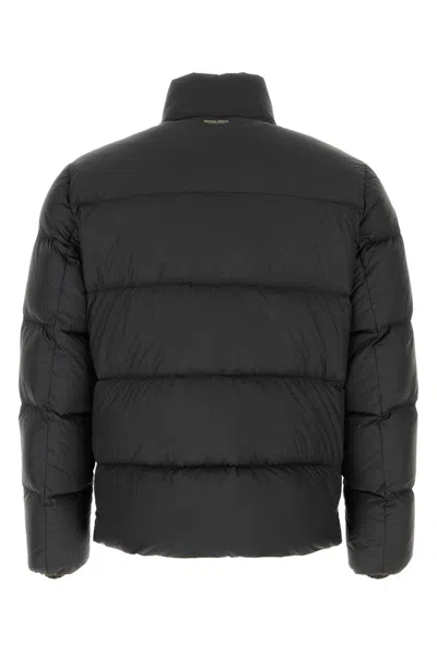 Woolrich Cloud Microfiber Down Jacket In Black