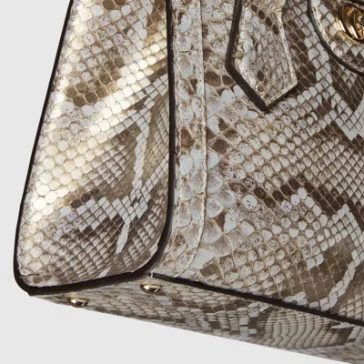Gucci Diana Mini Python Tote Bag In Gray
