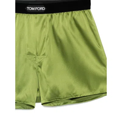 Tom Ford Elasticated Boxers In Green