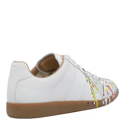 Maison Margiela Replica Paint Splatter-effect Low-top Sneakers In White